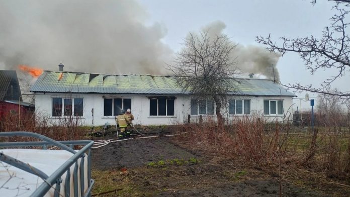 Пожар в Луговом. Чучково. 12.4.26